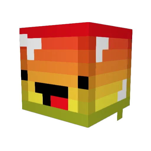 skybox101 Minecraft avatar head, 3D render
