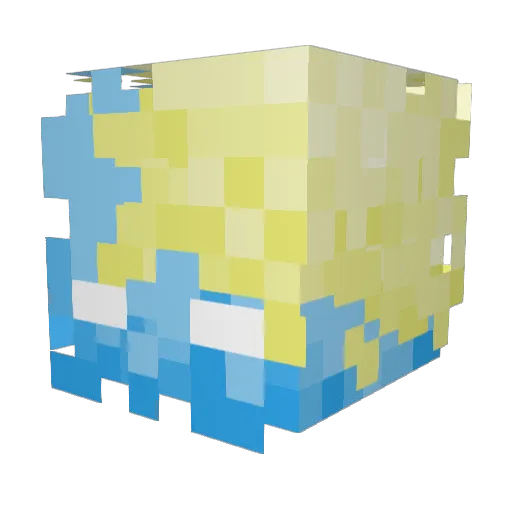 skybrine Minecraft avatar head, 3D render