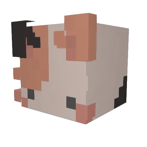 skycato Minecraft avatar head, 3D render
