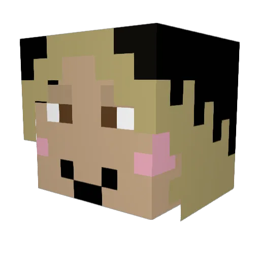skycloudmeow Minecraft avatar head, 3D render