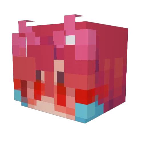 skycolonthree Minecraft avatar head, 3D render