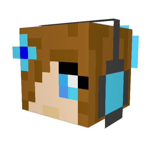 skydancer13 Minecraft avatar head, 3D render