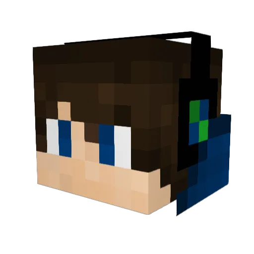 skydragen Minecraft avatar head, 3D render