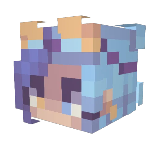 skye_ve Minecraft avatar head, 3D render