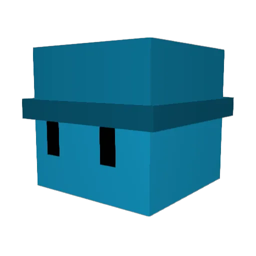 skyease Minecraft avatar head, 3D render