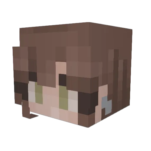 skyeballx Minecraft avatar head, 3D render