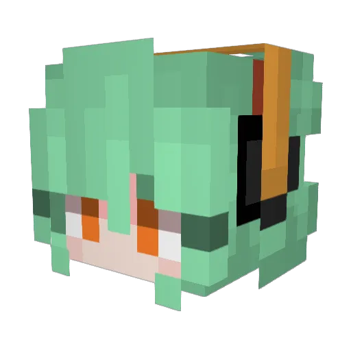 skyegrey Minecraft avatar head, 3D render