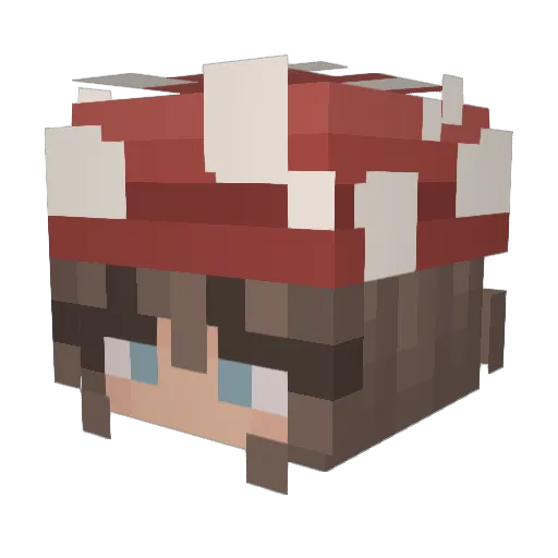 skyejewels Minecraft avatar head, 3D render