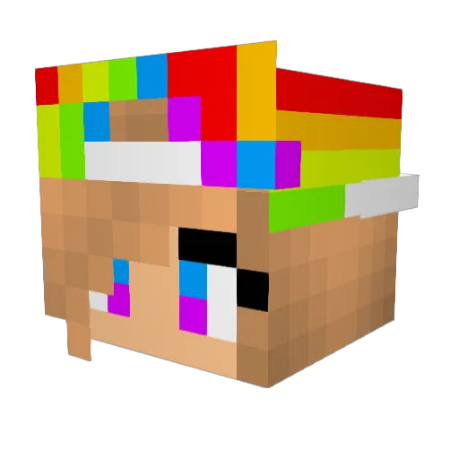 skyek Minecraft avatar head, 3D render