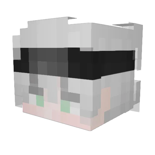 skyers_bvodf Minecraft avatar head, 3D render