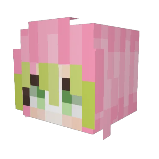 skyerten Minecraft avatar head, 3D render
