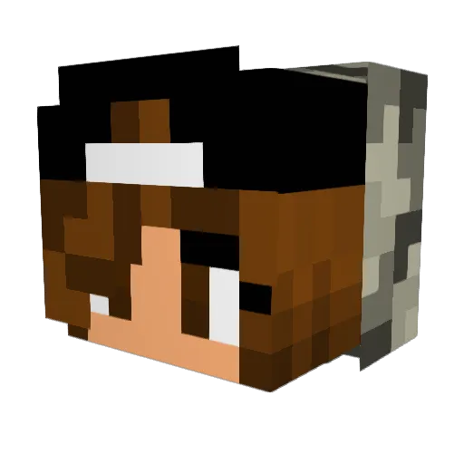 skyethewolf16 Minecraft avatar head, 3D render