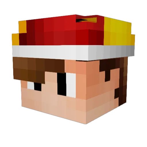 skyfall_007 Minecraft avatar head, 3D render