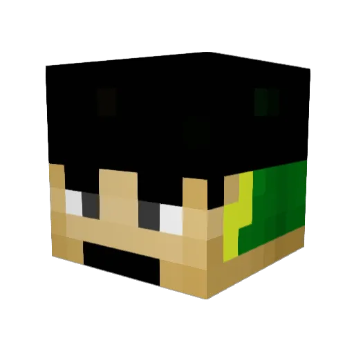 skyfallom Minecraft avatar head, 3D render
