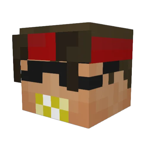 skyfan50 Minecraft avatar head, 3D render
