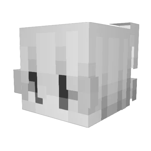 skyfcre Minecraft avatar head, 3D render