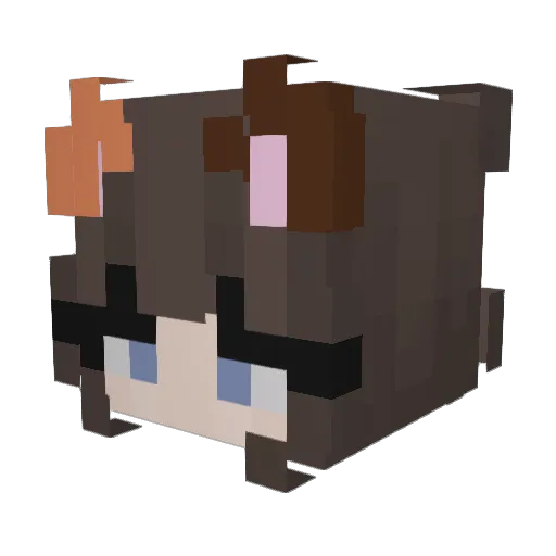 skyfoam Minecraft avatar head, 3D render