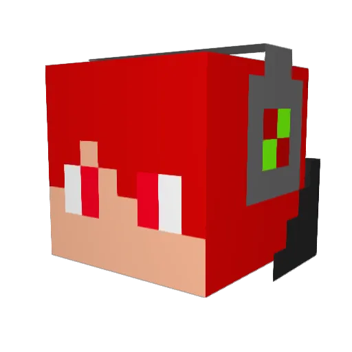 skygamerch Minecraft avatar head, 3D render