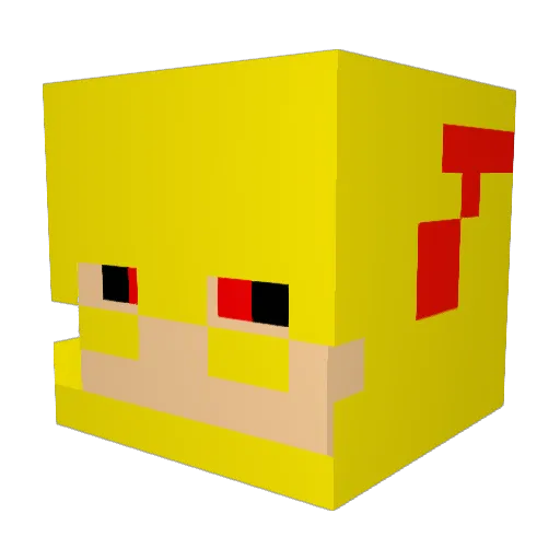skygaming123 Minecraft avatar head, 3D render