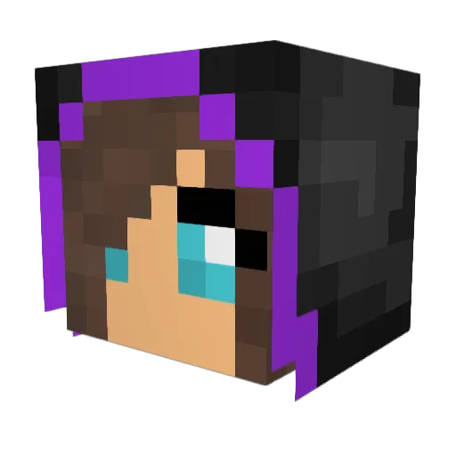 skygirardi Minecraft avatar head, 3D render