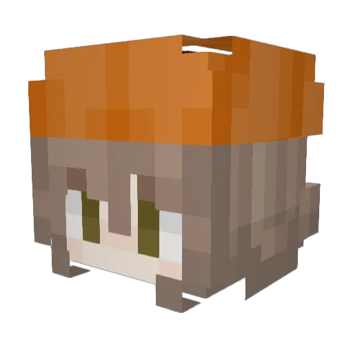 skyglitches Minecraft avatar head, 3D render