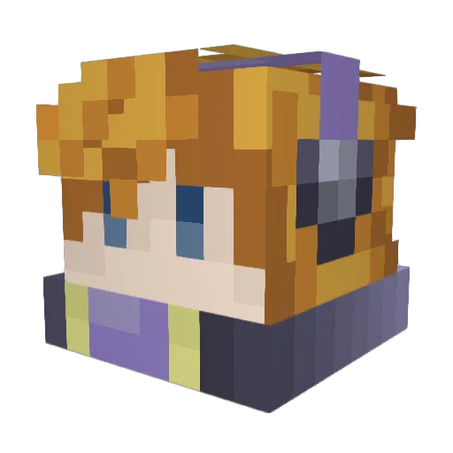 skyhigh7080 Minecraft avatar head, 3D render