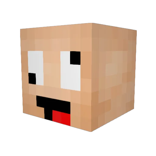 skyhigh_HD Minecraft avatar head, 3D render