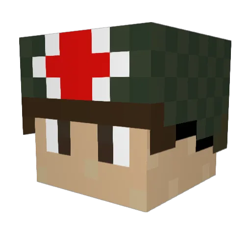 skyhighfighter Minecraft avatar head, 3D render