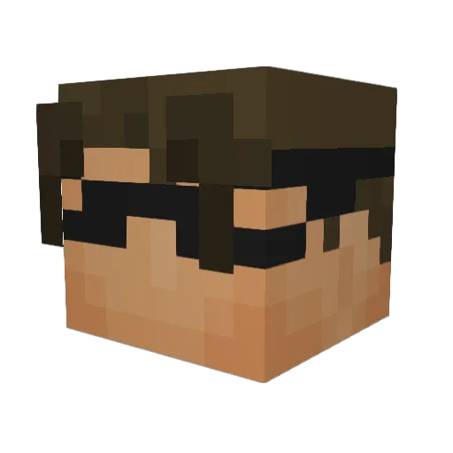 skykidjr Minecraft avatar head, 3D render