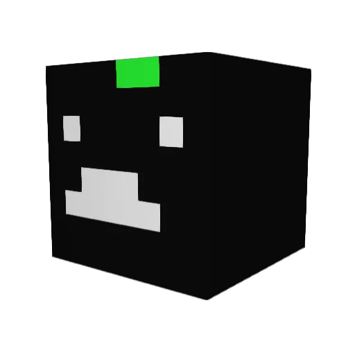skykilling Minecraft avatar head, 3D render