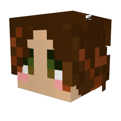 skylares Minecraft avatar head, 3D render