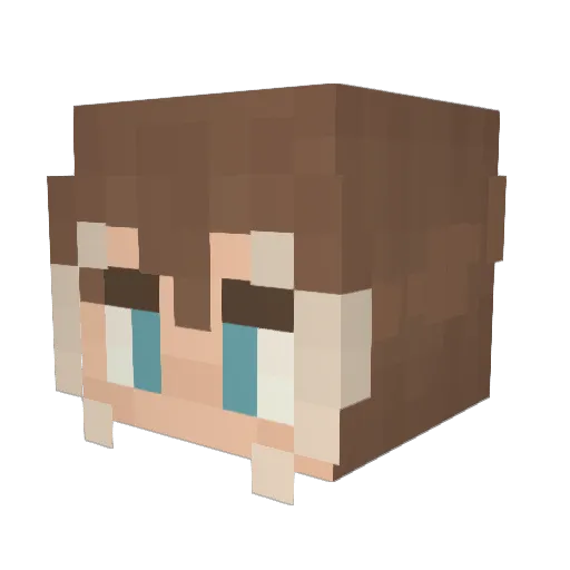 skylarkwhy Minecraft avatar head, 3D render