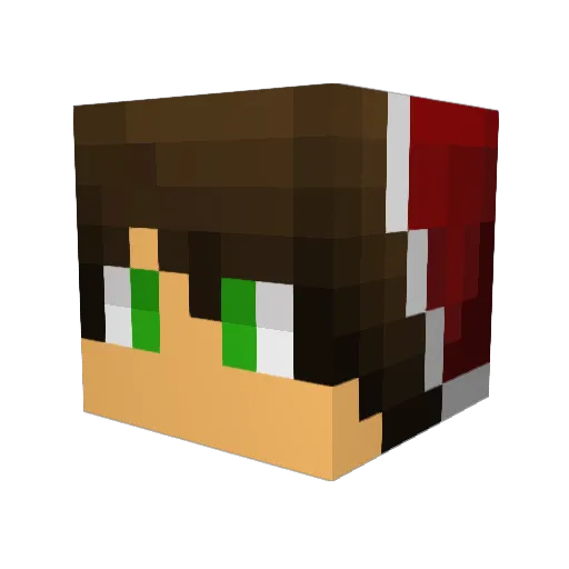 skylineten Minecraft avatar head, 3D render