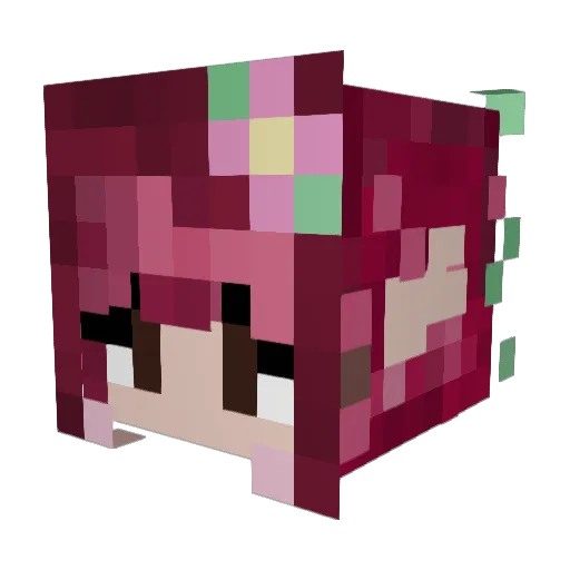 skylordrose Minecraft avatar head, 3D render