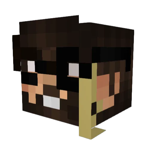 skymen_43 Minecraft avatar head, 3D render