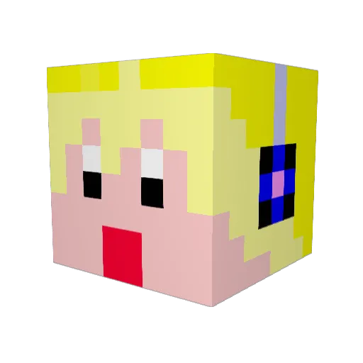 skymike Minecraft avatar head, 3D render
