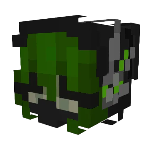 skyna Minecraft avatar head, 3D render