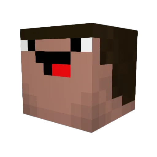 skynet9 Minecraft avatar head, 3D render