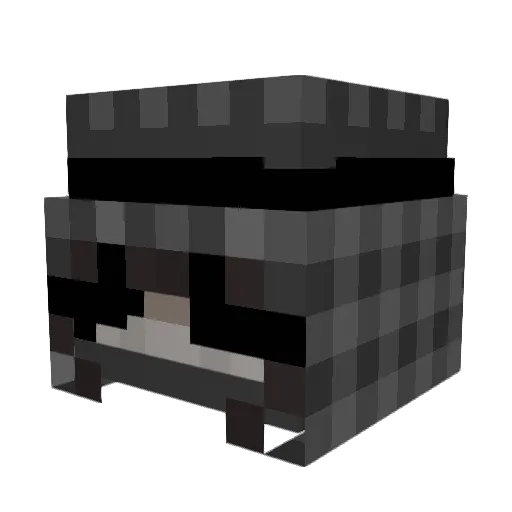 skyowski Minecraft avatar head, 3D render