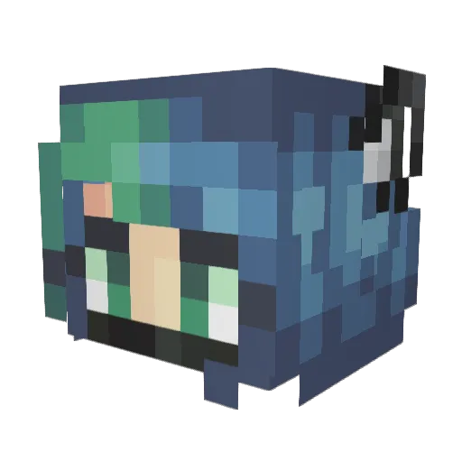 skypanda527 Minecraft avatar head, 3D render
