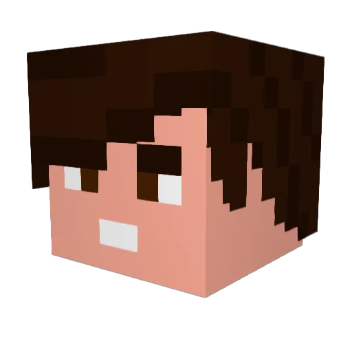 skypro12 Minecraft avatar head, 3D render