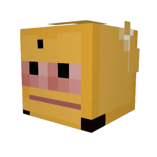 skyqar Minecraft avatar head, 3D render