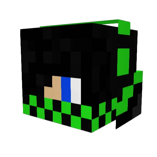 skyrimESVI Minecraft avatar head, 3D render