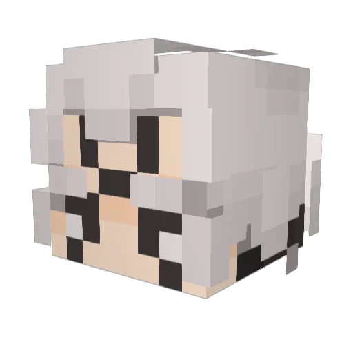 skysarah Minecraft avatar head, 3D render