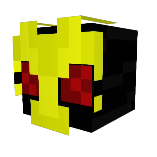skyscram Minecraft avatar head, 3D render