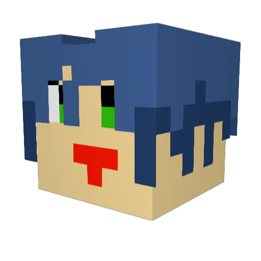 skythekid43 Minecraft avatar head, 3D render