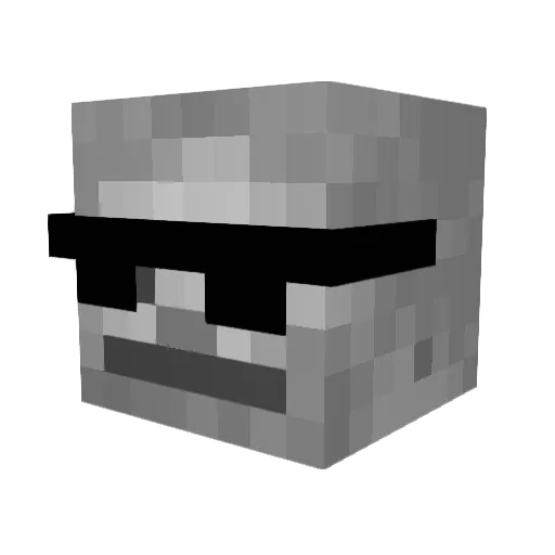 skythewalke Minecraft avatar head, 3D render