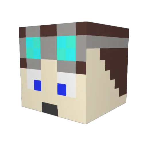 skytyson Minecraft avatar head, 3D render