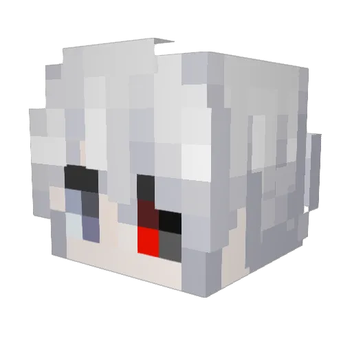 skywexs Minecraft avatar head, 3D render