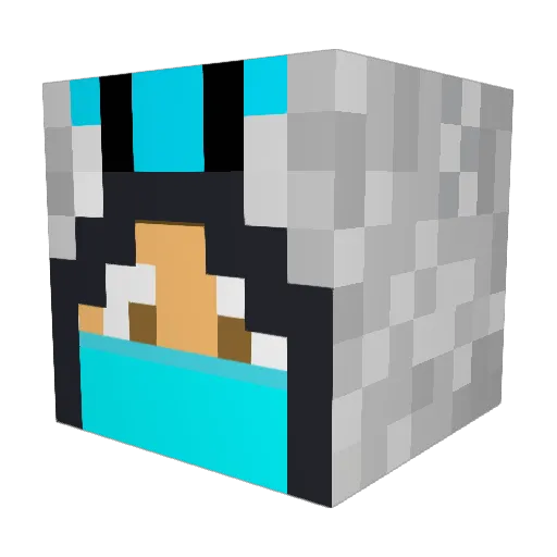 skywolf2015 Minecraft avatar head, 3D render